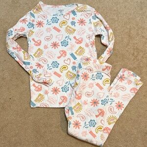 Carter's Kids Pajama Set - Pink and Blue Floral